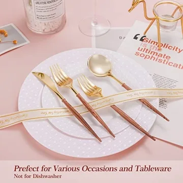 Elegant 120pcs Gold Disposable Cutlery Set for All Events