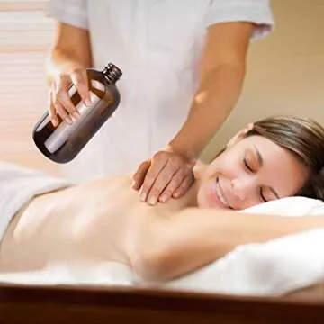 16oz Amber Glass Spray Bottles Set - Eco-Friendly & Durable