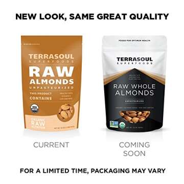 Terrasoul Raw Organic Almonds – Truly Unpasteurized Quality