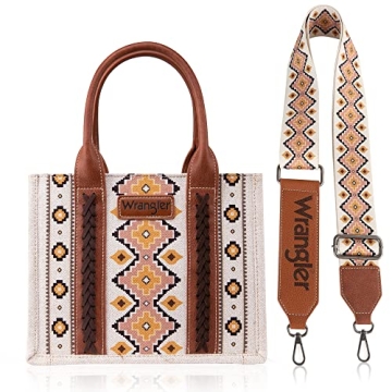 Wrangler Women's Boho Aztec Tote Bag - Stylish & Versatile Shoulder Handbag
