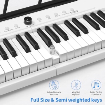 Comprehensive 88-Key Beginner's Piano Bundle with Bluetooth.