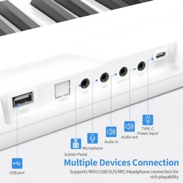 88-Key Digital Piano for Beginners and Professionals