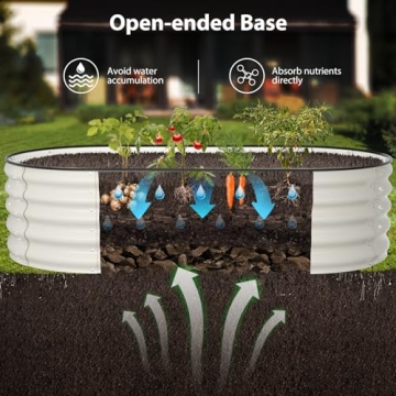 Winpull Raised Garden Bed Kit - 6x3x1.5 ft Durable Planter Box