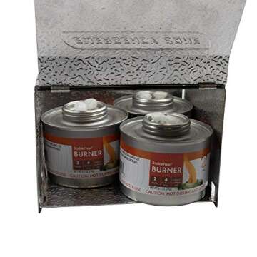 New & Improved! Emergency Cooking Fuel Storage Set with Stove, 20+ Year Shelf Life. 12 Fuel Cans Pack