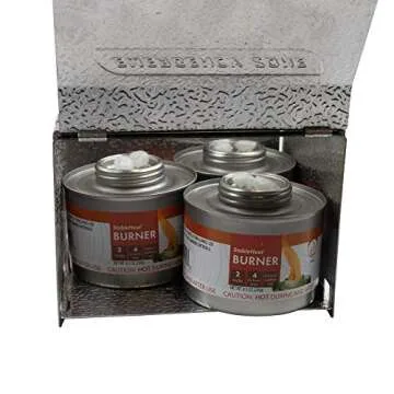 New & Improved! Emergency Cooking Fuel Storage Set with Stove, 20+ Year Shelf Life. 12 Fuel Cans Pack