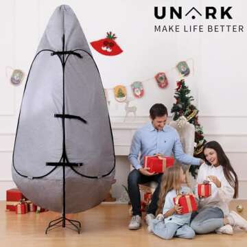 Upright Christmas Tree Storage Bag 7.5 Ft, Artificial Christmas Tree Storage Bag, Christmas Tree Cov...