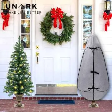 Upright Christmas Tree Storage Bag 7.5 Ft, Artificial Christmas Tree Storage Bag, Christmas Tree Cover for Upright Storage Fit 6 Ft / 6.5 Ft / 7 Ft / 7.5 Christmas Tree Storage Bag 6.5ft