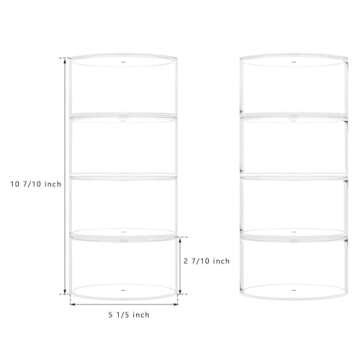 NIUBEE Belt Organizer – Stylish 8-Layer Acrylic Storage for Accessories