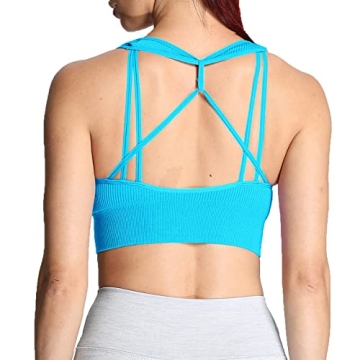 Aoxjox Women's Stylish Seamless Sports Bra for All Activities