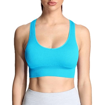 Aoxjox Women's Stylish Seamless Sports Bra for All Activities