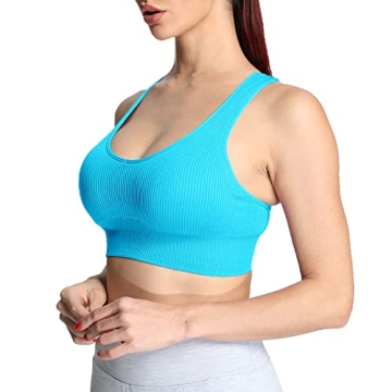 Aoxjox Women's Stylish Seamless Sports Bra for All Activities
