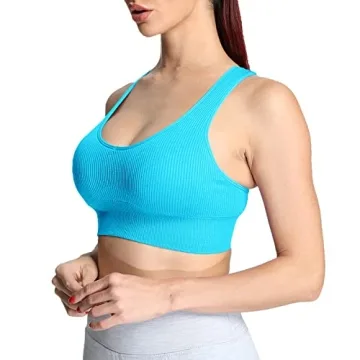 Aoxjox Women's Stylish Seamless Sports Bra for All Activities