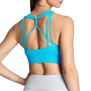 Aoxjox Women's Stylish Seamless Sports Bra for All Activities