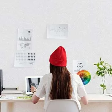 Abyssaly White Wallpaper Peel and Stick Wallpaper 15.7 inch X 196.8 inch Self Adhesive Embossed White Removable Kitchen Contact Paper Vinyl Film White Textured Cabinet Shelf Paper