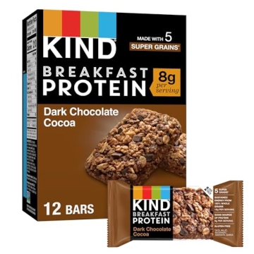 KIND Gluten Free Dark Chocolate Cocoa Bars 8g Protein