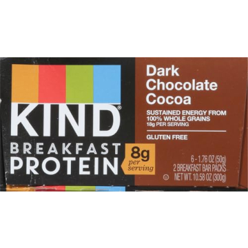 KIND Gluten Free Dark Chocolate Cocoa Bars 8g Protein