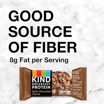 KIND Gluten Free Dark Chocolate Cocoa Bars 8g Protein