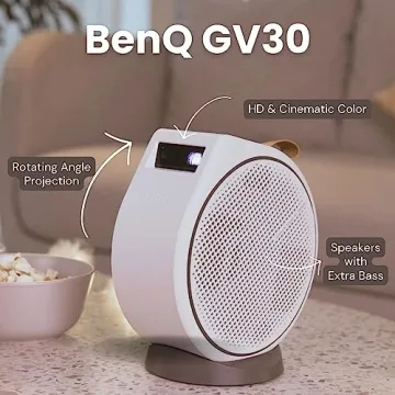 BenQ GV30 Portable HD Projector with Android TV & Bass