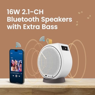 BenQ GV30 Portable HD Projector with Android TV & Bass