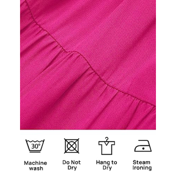 ZESICA Women's Boho Puff Sleeve Mini Dress for Any Occasion