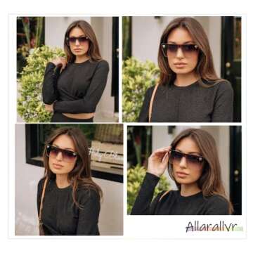 Stylish Allarallvr Square Sunglasses for All Occasions