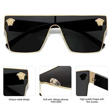 Stylish Allarallvr Square Sunglasses for All Occasions