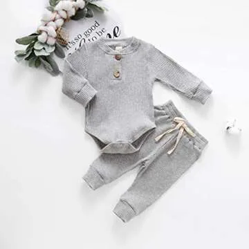 Cute and Cozy Baby Cotton Long Sleeve Outfit