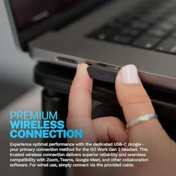 JLab Go Work Gen 2 Wireless Headset: 55+ Hours Playtime