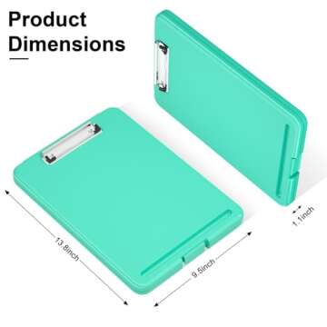 Hongri Clipboard with Storage - 13.4" x 9.4" Clip Board for Professionals and Students