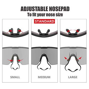 Living out your qool time Polarized Wrap Around shield cycling Sunglasses Men Women Golfing ski Triathlon Volleyball Running Baseball 118