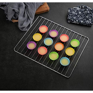 Mirenlife Colorful Mini Silicone Baking Cups for Muffins