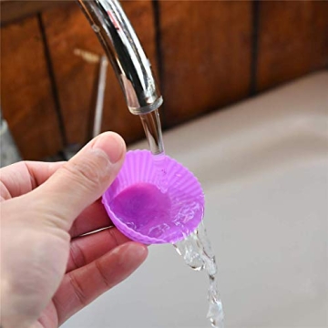 Mirenlife Colorful Mini Silicone Baking Cups for Muffins