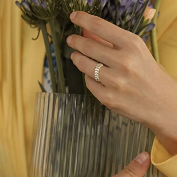 TOPGRILLZ Gold Plated Wedding Band Ring for Women