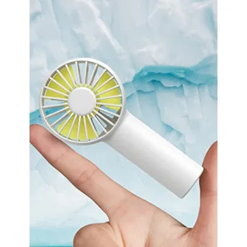 JISULIFE Mini Fan - Rechargeable Handheld with 2000 mAh and Quiet Operation for On-the-Go Cooling