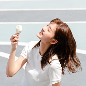 Compact JISULIFE Mini Fan with Long Battery Life and Quiet Operation