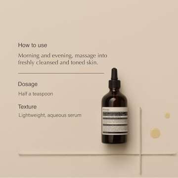 Aesop Lightweight Facial Hydrating Serum | Aloe Vera, Ylang Ylang & Panthenol | Soothes & Hydrates O...