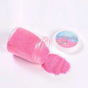 XIAOHONG 12 Pack Magic Sand, 4lbs - Atlantis Sand, Fantastic Sand Never Gets Wet Magic Sand - Amazing Hydrophobic Space Sand,Colored Play Sand Toys for Kids & Adults - 6 Colors