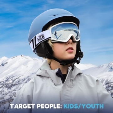 Findway Kids Ski Goggles - Perfect OTG Design for Comfort and Safety