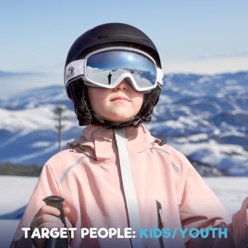 Findway Kids Ski Goggles - Perfect OTG Design for Comfort and Safety