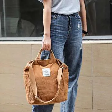 WantGor Large Tote Bag for Women Stylish Crossbody Handbag