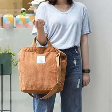 WantGor Large Tote Bag for Women Stylish Crossbody Handbag