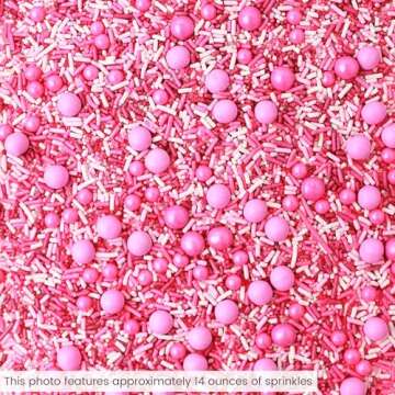 Pink Ombre Sprinkles Mix for Birthday & Baby Shower