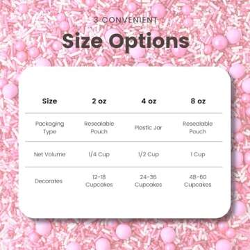 Pink Ombre Sprinkles Mix for Birthday & Baby Shower