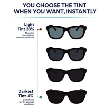 Ampere Dusk Smart Sunglasses with Adjustable Tint and Audio