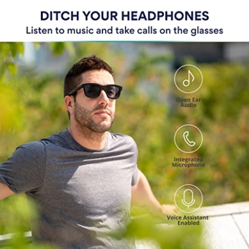 Ampere Dusk Smart Sunglasses with Adjustable Tint and Audio
