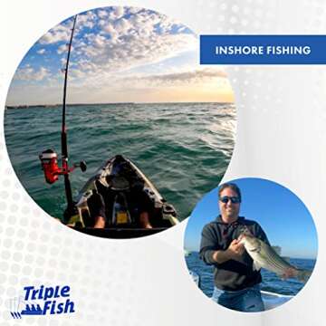 Triple Fish Monofilament Leader, 300 lb / 136.1 kg Test, .075 in / 1.90 mm Dia, Clear, 70 yd / 64 m