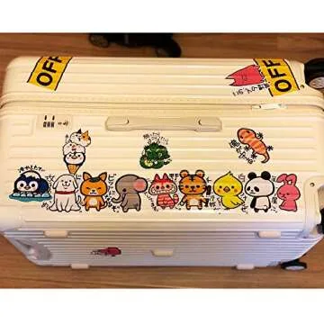 Cute Animal Cartoon Sticker Pack 36PCS Cute Anime Laptop Stickers Vinyl Waterproof Stickers for Latop Skateboard Guitar Travel Bicycle Luggage Water Bottle