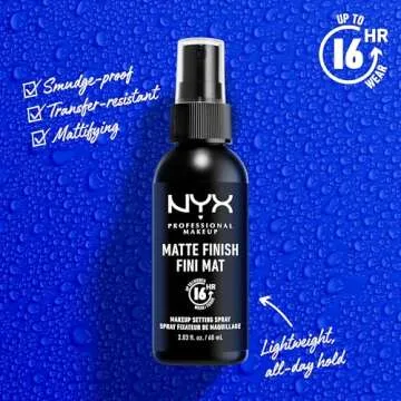 NYX PROFESSIONAL MAKEUP Makeup Setting Spray - Matte Finish JUMBO Size, Long-Lasting Vegan Formula