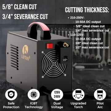 Lotos LTP5000D Plasma Cutter 2024 Upgrade for Precision Cuts