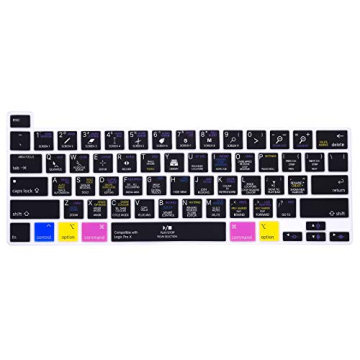 HRH Logic Pro X Shortcuts Hotkey Silicone Keyboard Cover for MacBook Pro 13 inch 2020 & 16 inch 2019